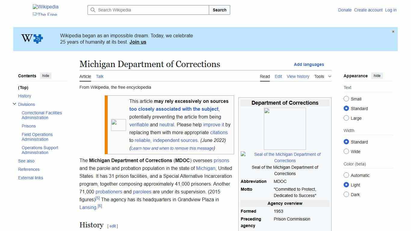 Michigan Department of Corrections - Wikipedia